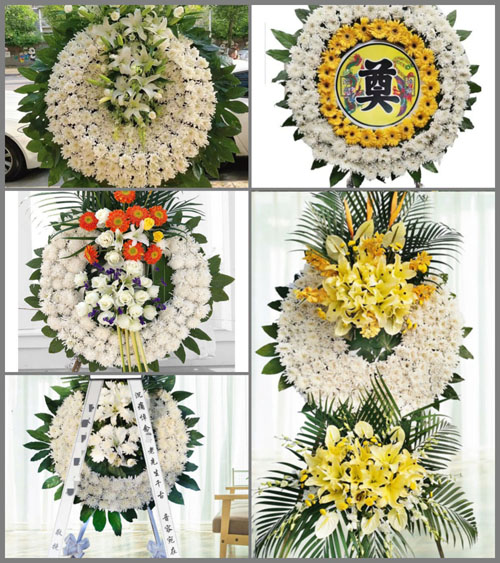 山东莱芜莱城区方下镇李家义村花圈速递